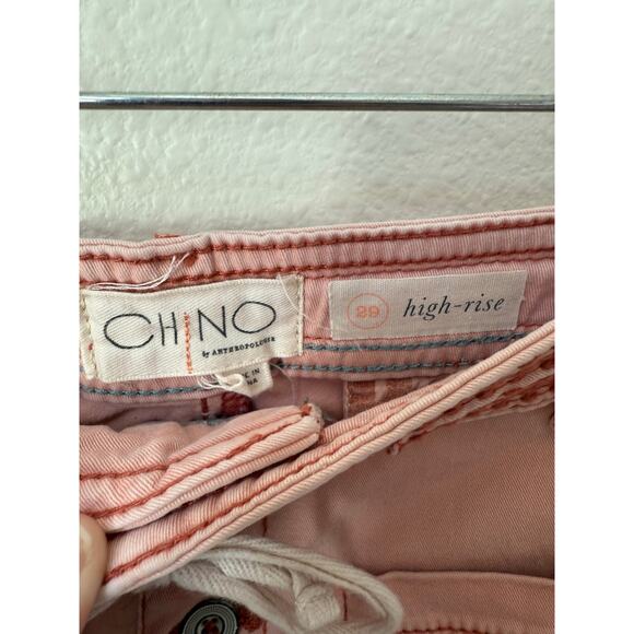 Chino by Anthropologie High Rise Pink Shorts Size 29 - Picture 6 of 8